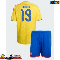 Camisa de Futebol Colômbia Rafael Santos Borre #19 Equipamento Principal Infantil Mundo 2026 Manga Curta (+ Calças curtas)